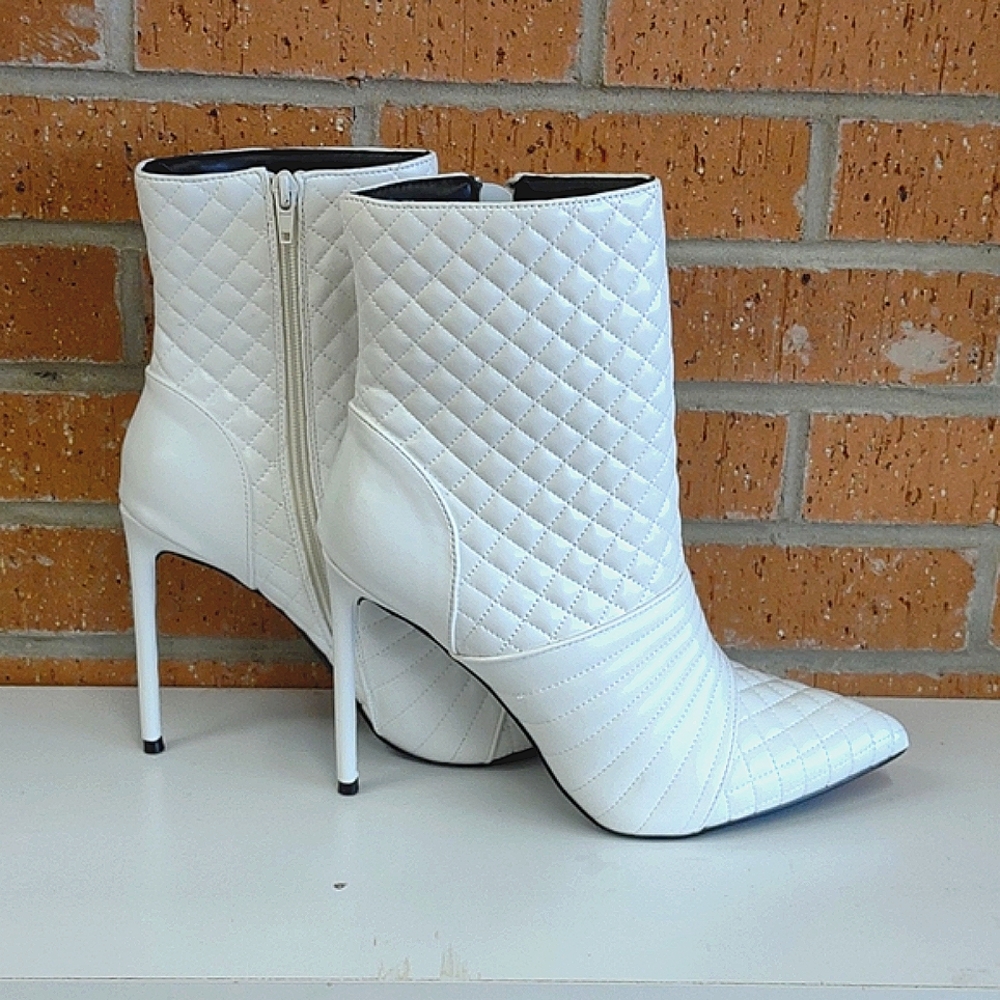 Sharp White Boots